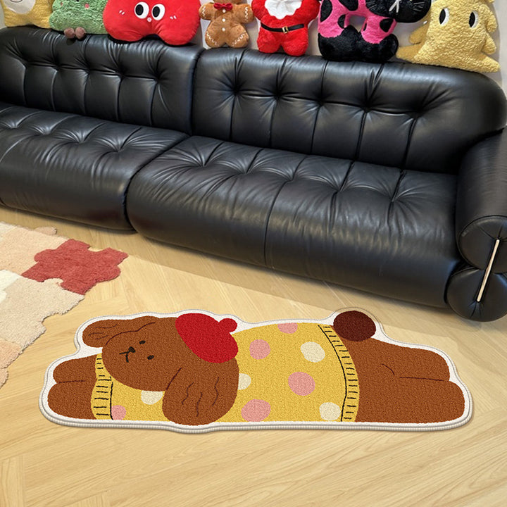 Cute Cartoon Bear Shaped Area Rug