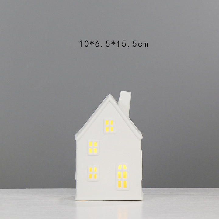 Decorative Ceramic House Lantern Kalsten
