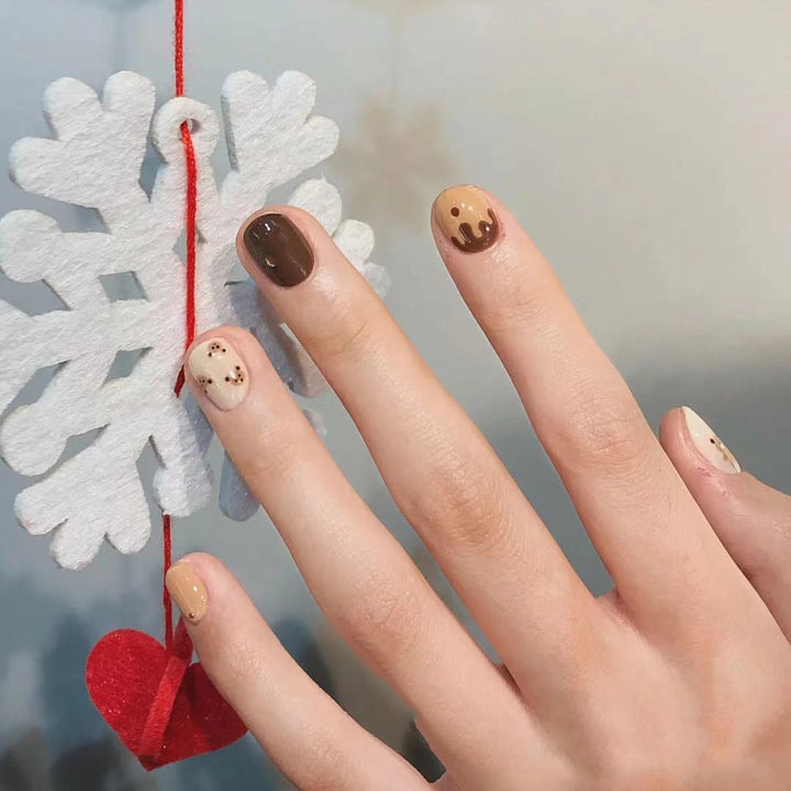 Cute Cartoon-Themed Press-On Nail Set