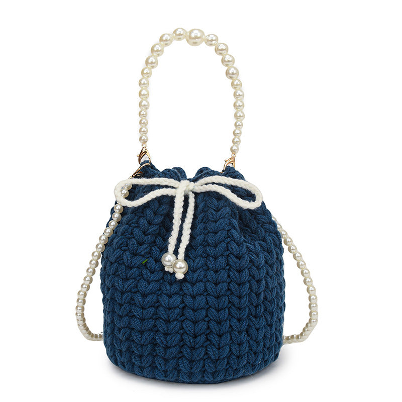 Stylish Knitted Bucket Handbag