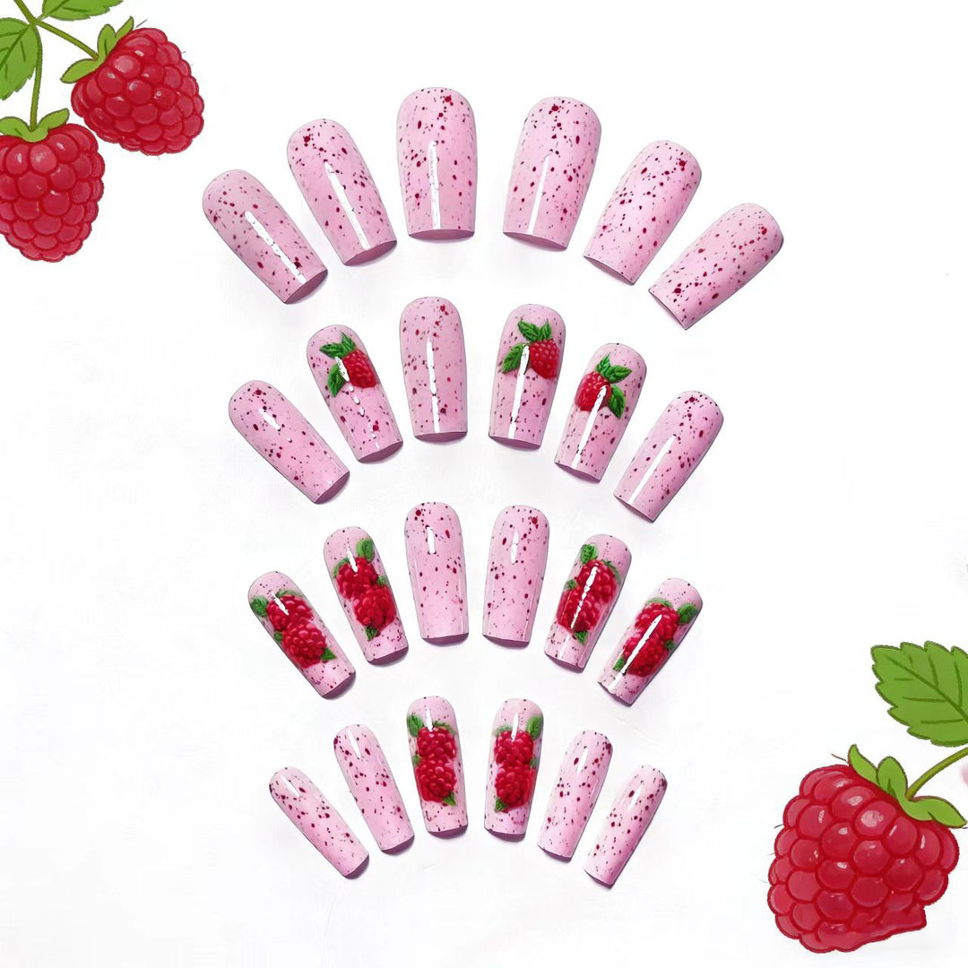 3D Raspberry Nail Art Kalsten