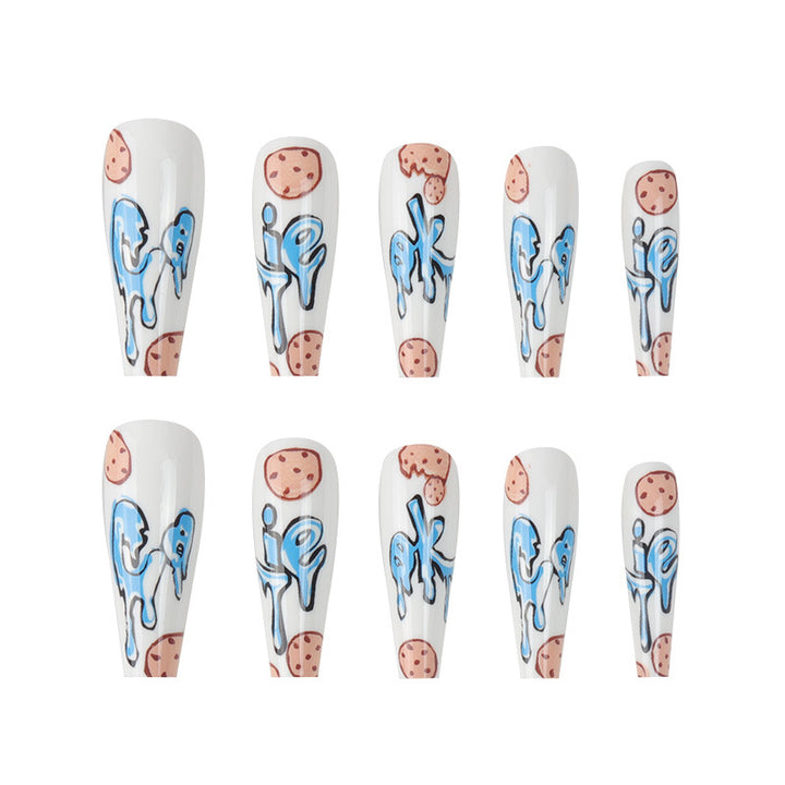 Artistic Cookie-Themed Press-On Nails Kalsten