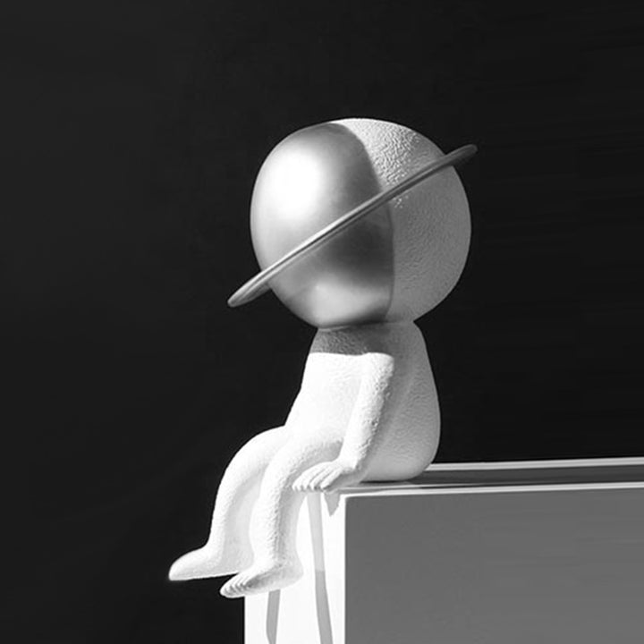 Whimsical Space-Themed Decorative Figurine