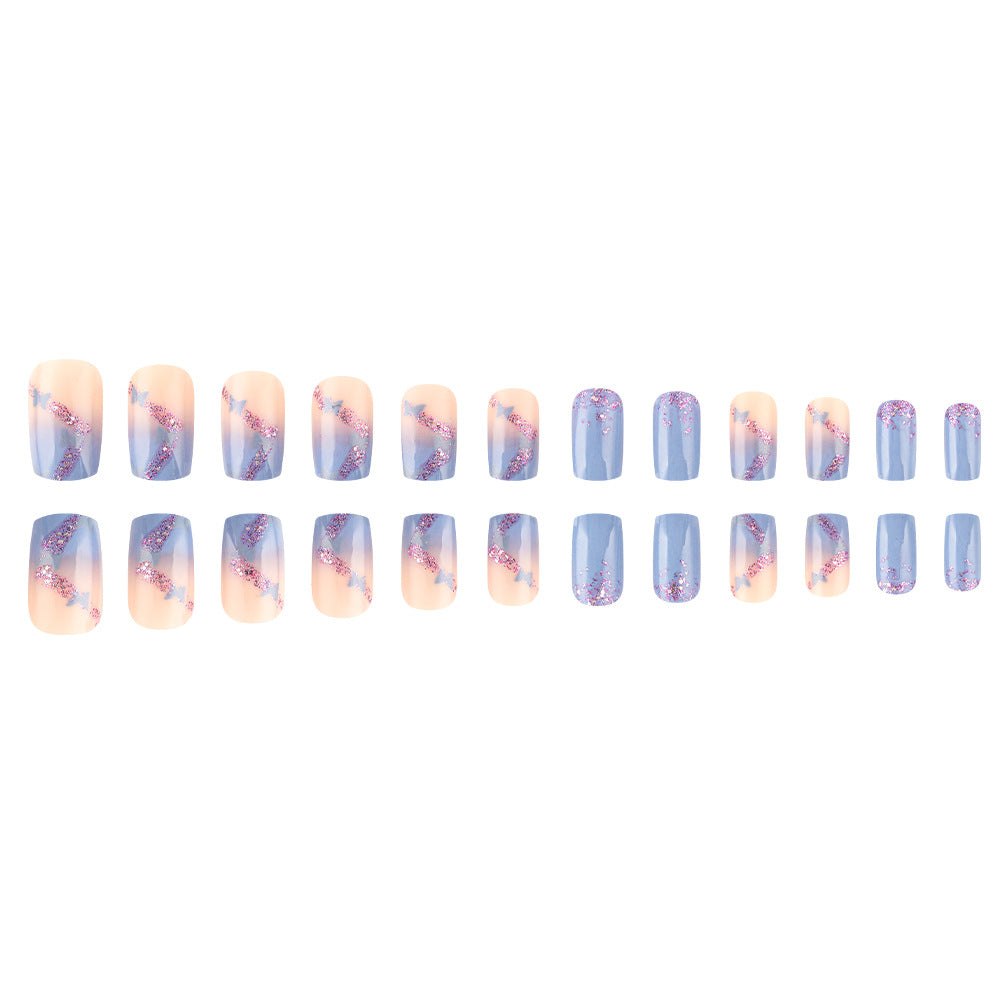 Artistic Glitter Ombre Press-On Nails Kalsten