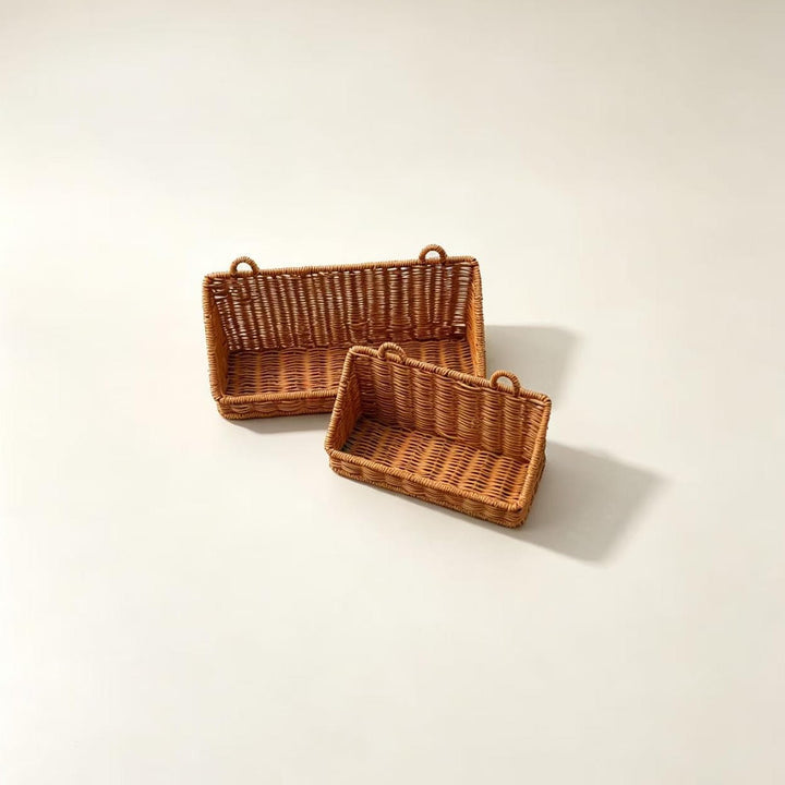Rustic Woven Storage Tray Kalsten