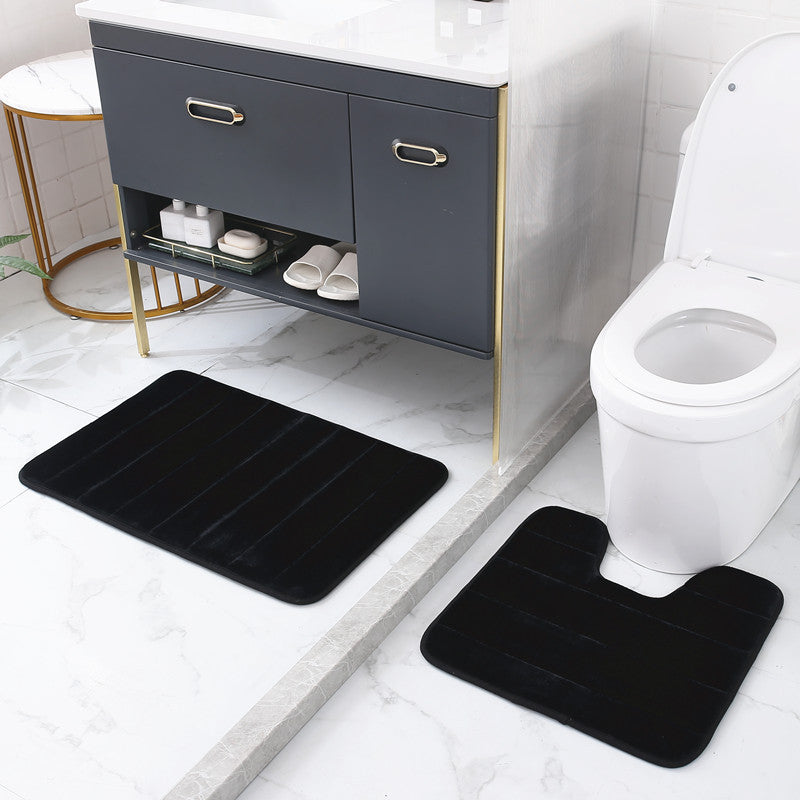 Soft Chenille Bath Mat Set Kalsten