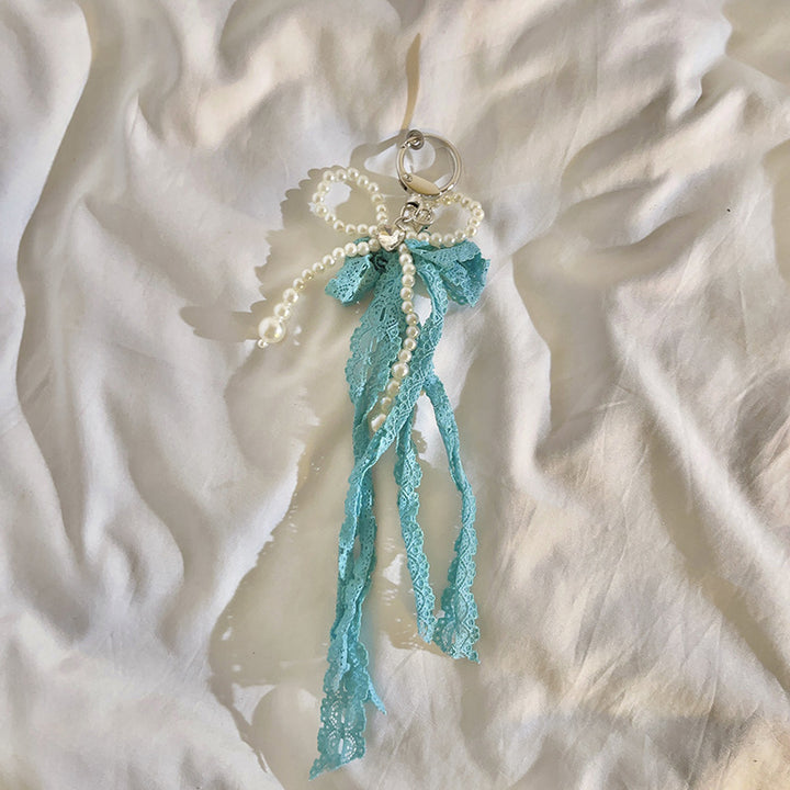 Elegant Pearl Embellished Charm Keychain Kalsten