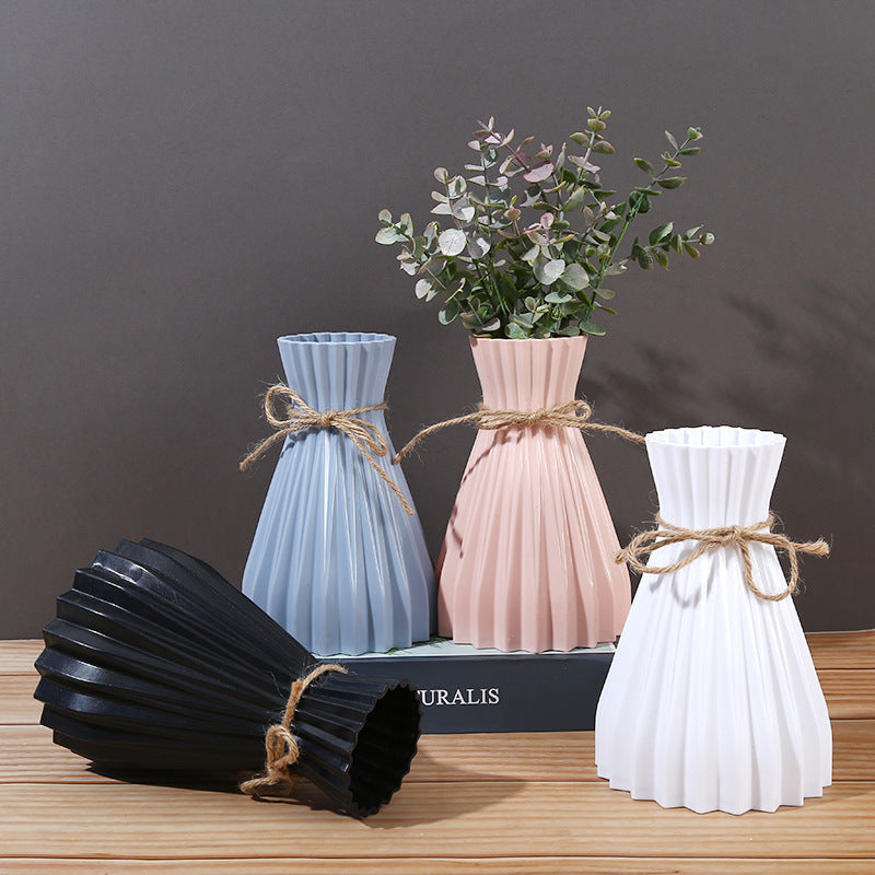 Decorative Pleated Flower Vase