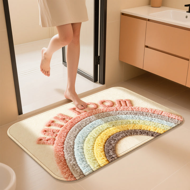 Floral Pattern Bath Mat Kalsten