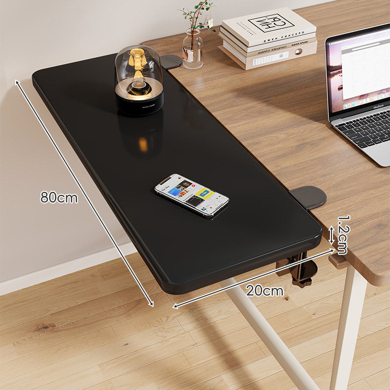 Clamp-On Adjustable Under-Desk Extension Work Surface