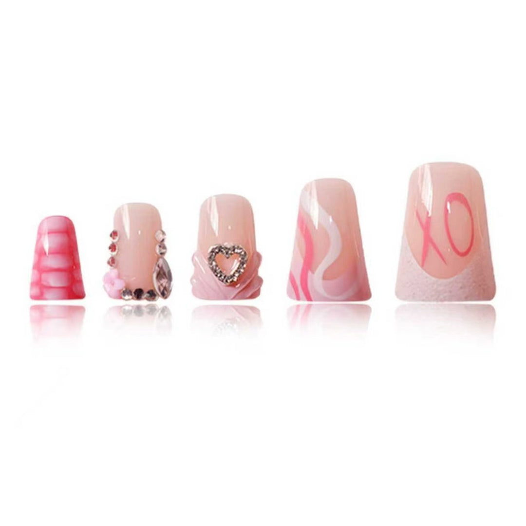 Elegant Decorative Acrylic Nail Set Kalsten