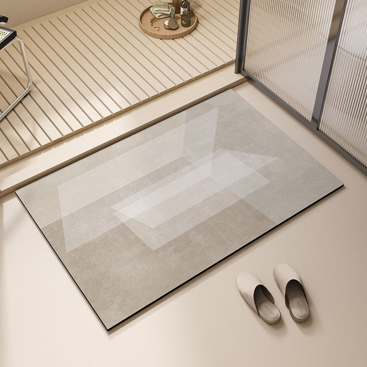 Modern Geometric Bath Mat Kalsten