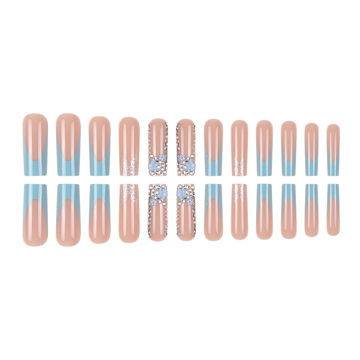 Elegant Floral-Design Press-On Nails Kalsten