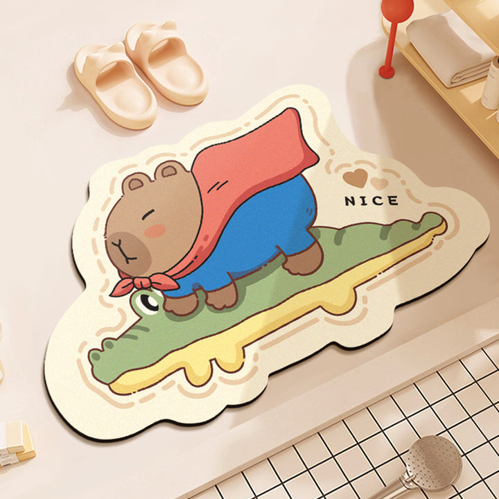 Cute Bear-Themed Plush Area Mat Kalsten