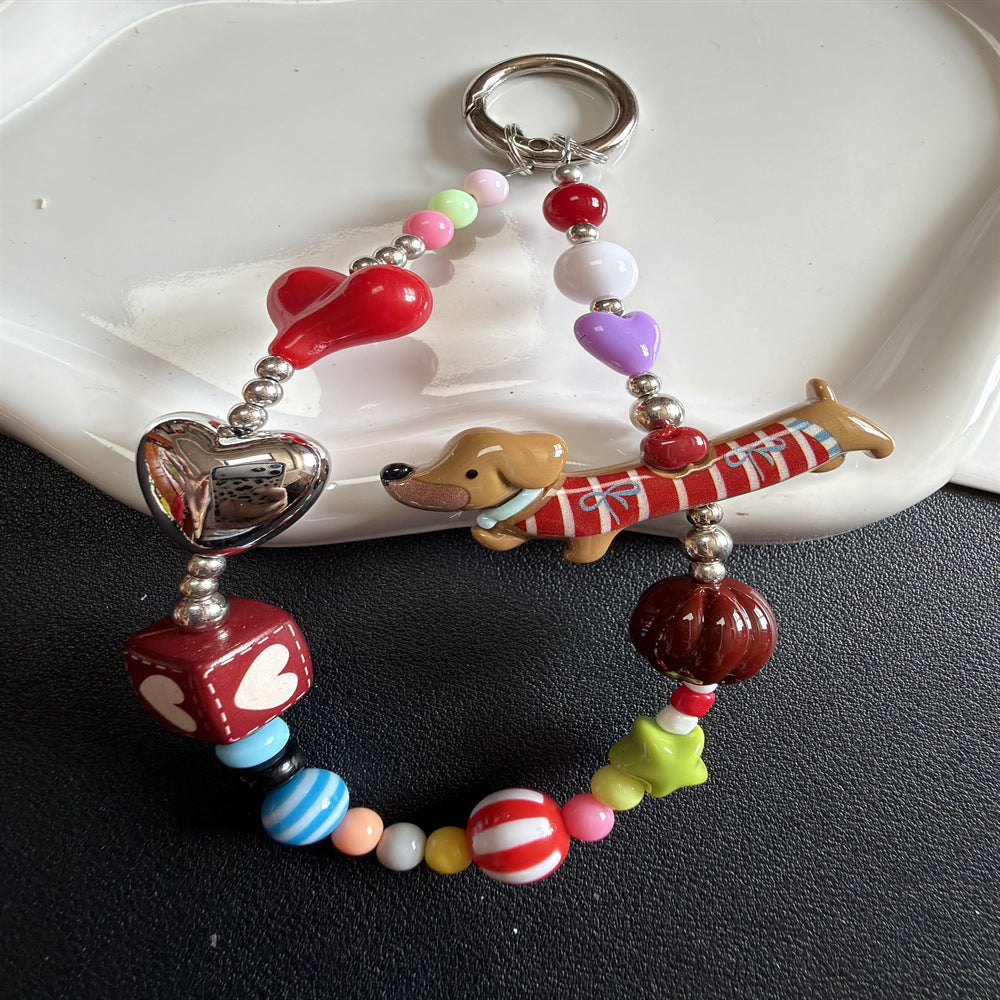 Cute Themed Bead Keychain Kalsten