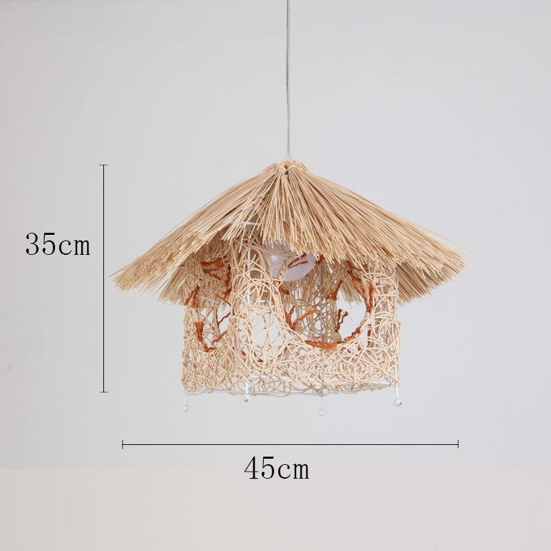 Organic Woven Pendant Light
