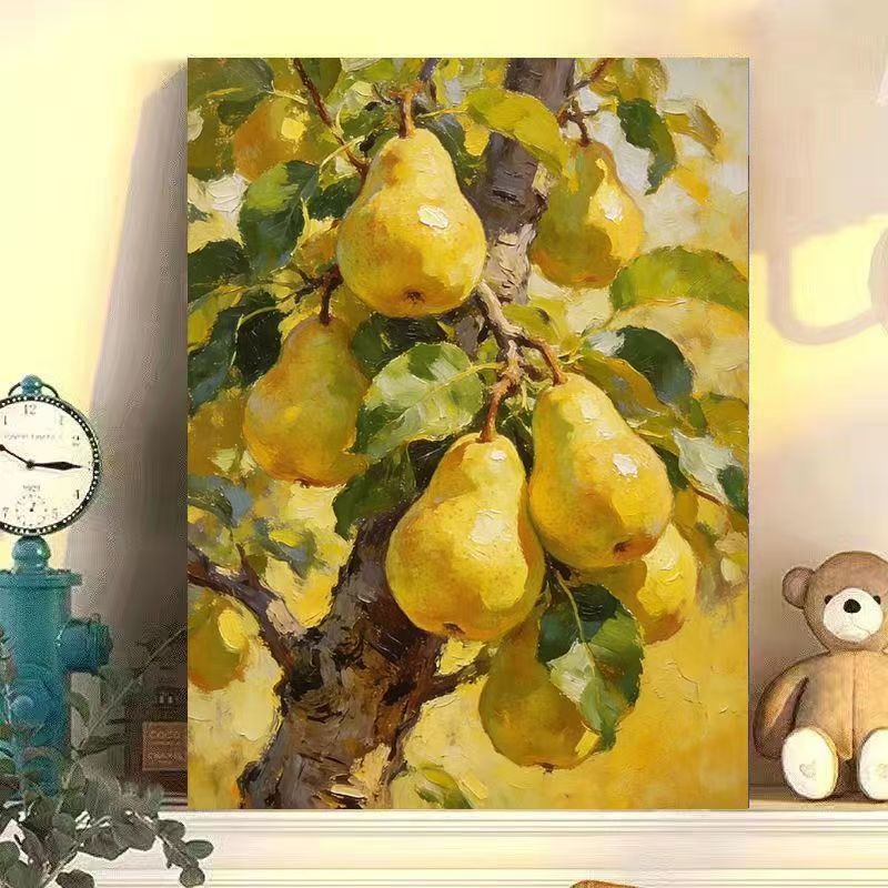 Pear-Themed Kitchen Wall Art Print Kalsten