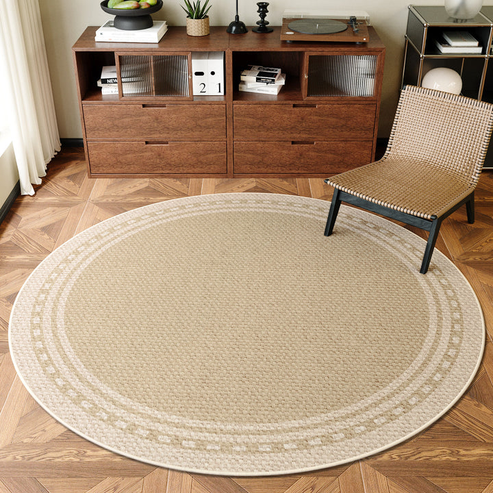 Textured Round Area Rug