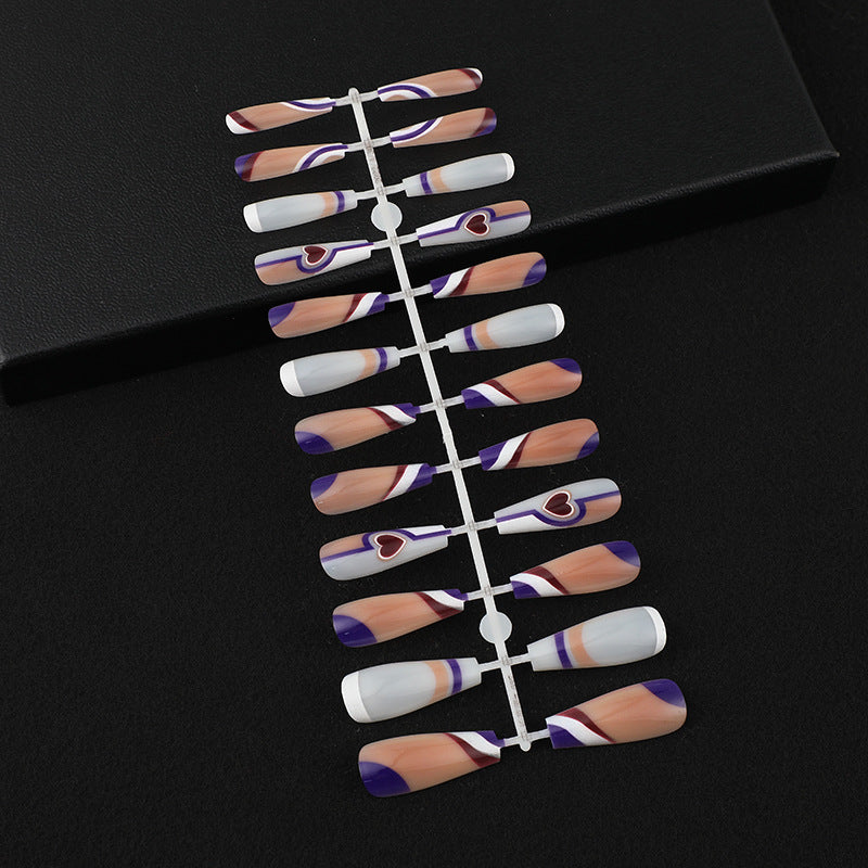 Artificial nails with creative heart design Kalsten