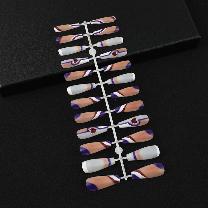 Artificial nails with creative heart design Kalsten