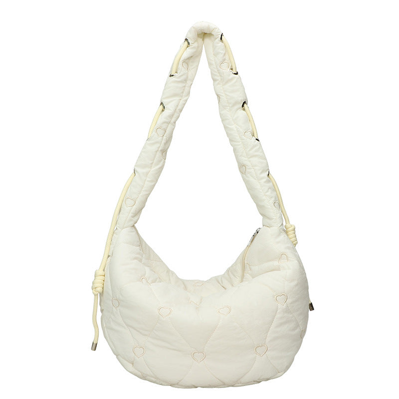 Quilted Heart Pattern Handbag