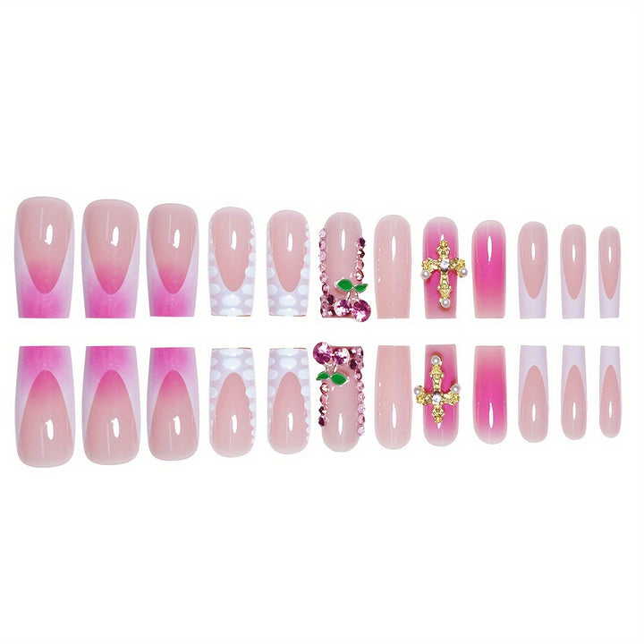 Ornate Decorative Press-On Nail Set Kalsten