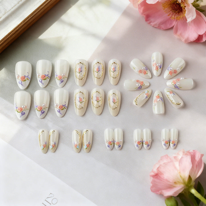 Floral Art Press-On Nail Set Kalsten