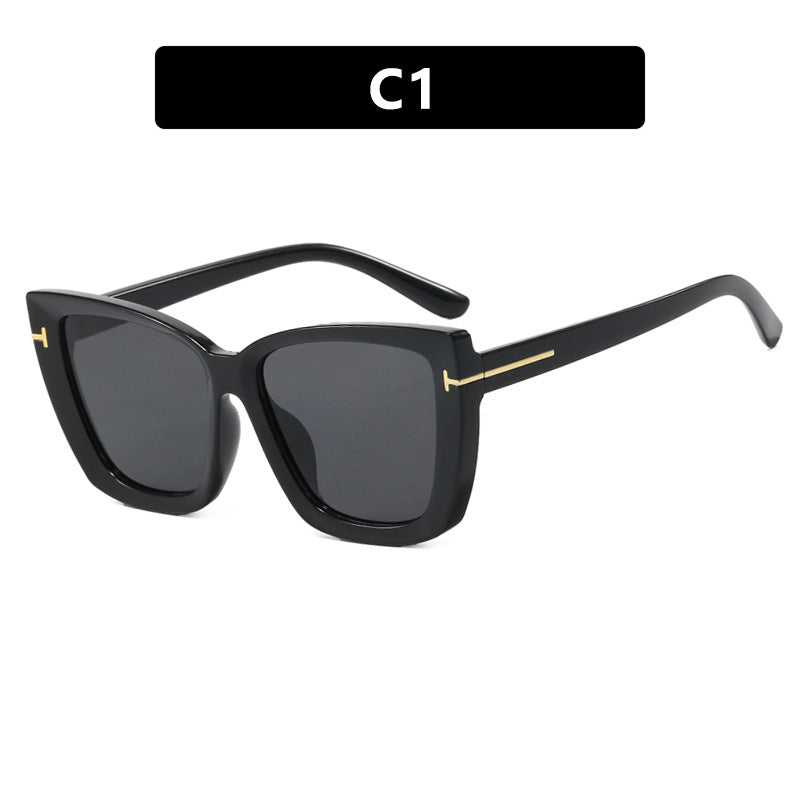 Women's large sunglasses in modern design with trendy tortoise pattern Kalsten