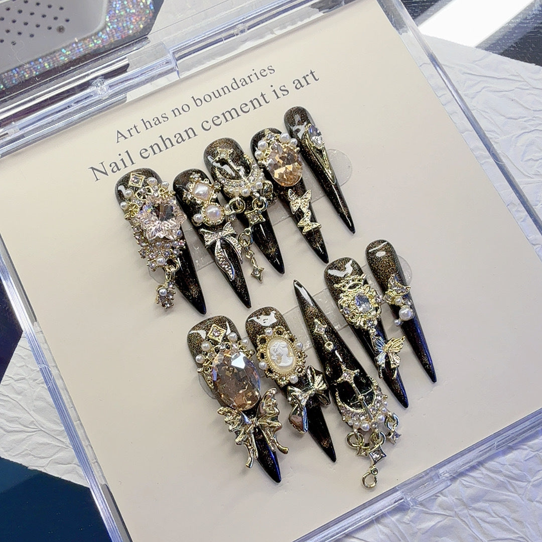 Decorative Articulated Press-On Nail Set