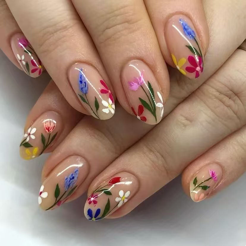 Floral Art Nail Decoration Set