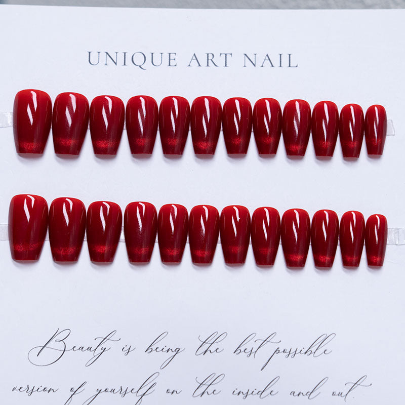 Glossy Press-On Nail Set