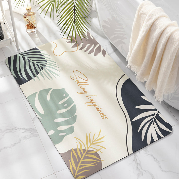 Tropical-Inspired Soft Bath Mat