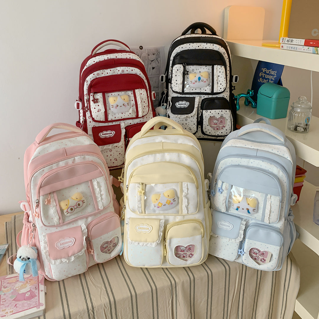 Stylish Star-Print Casual Backpack Kalsten