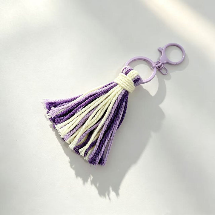 Decorative Leather Tassel Keychain Kalsten