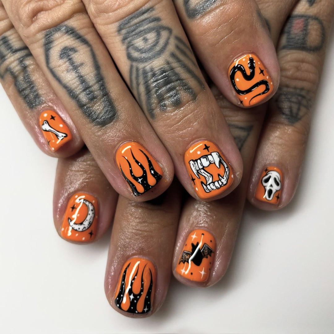 Creative Nail Art Set with Halloween Motifs Kalsten