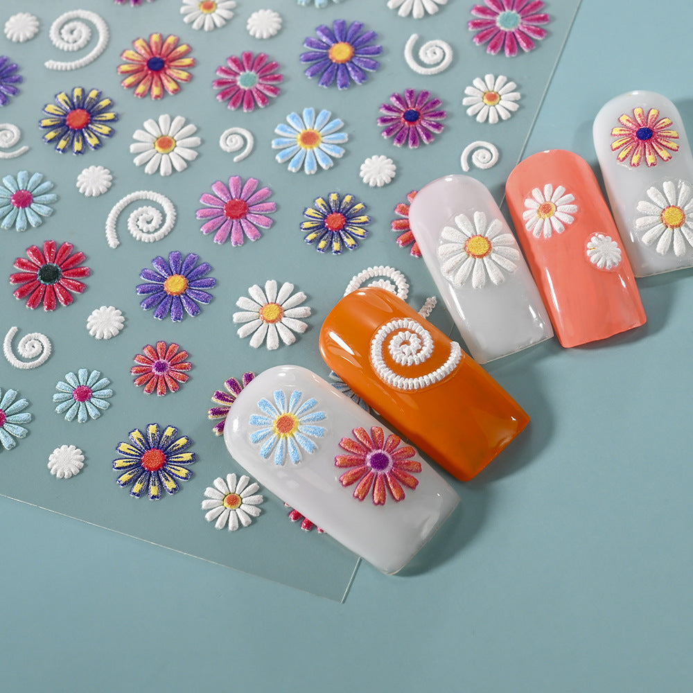 Decorative Floral Nail Art Stickers