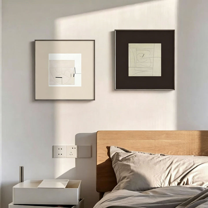 Abstract Geometric Framed Art