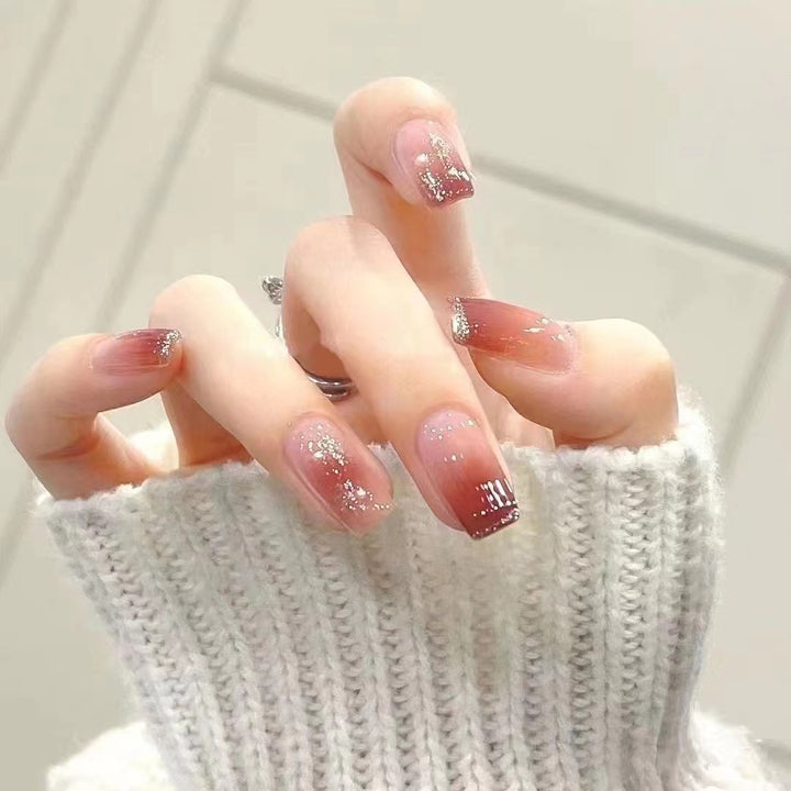 Glamorous Glitter Ombre Press-On Nail Set