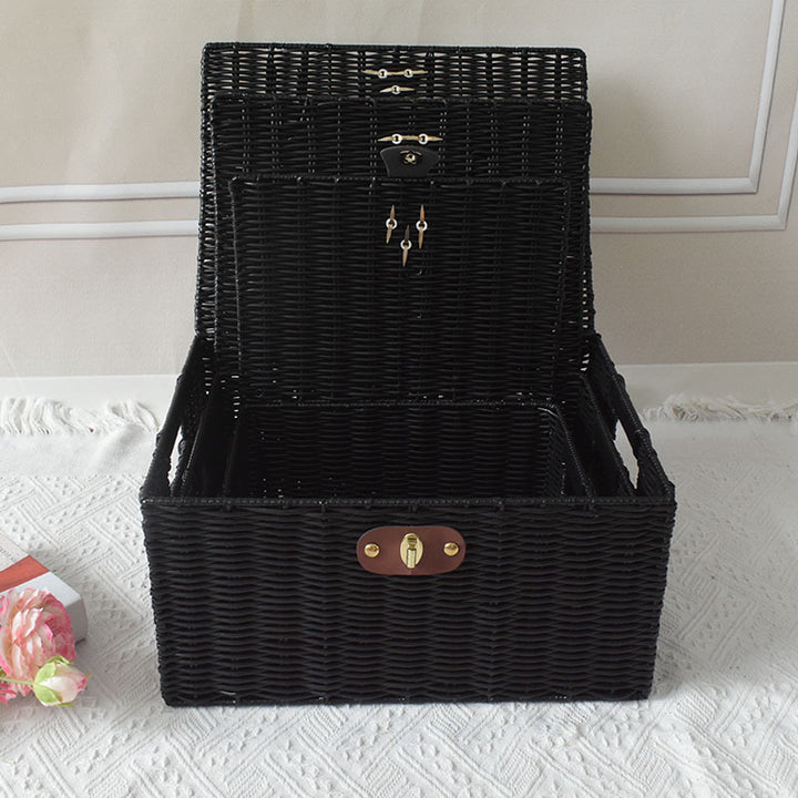Elegant Woven Storage Chest Kalsten