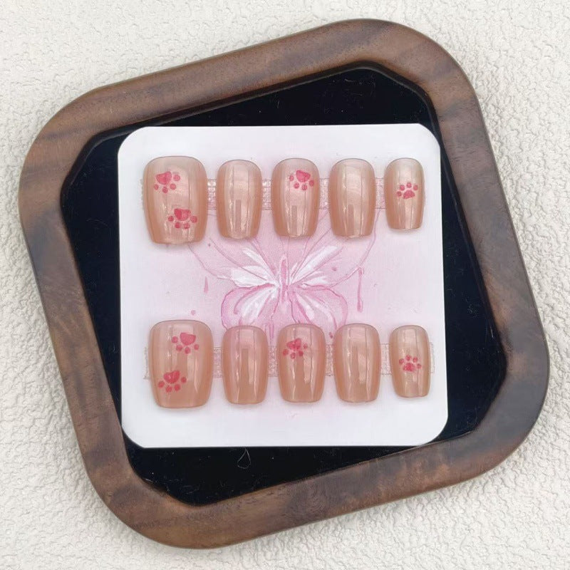 Creative Artificial Nails with Playful Paw Designs Kalsten