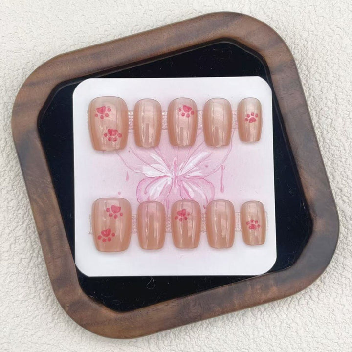 Creative Artificial Nails with Playful Paw Designs Kalsten