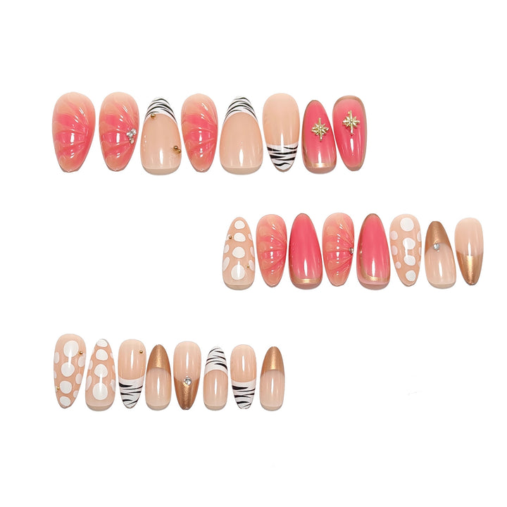 Artificial nails with luxurious decorations and elegant design Kalsten