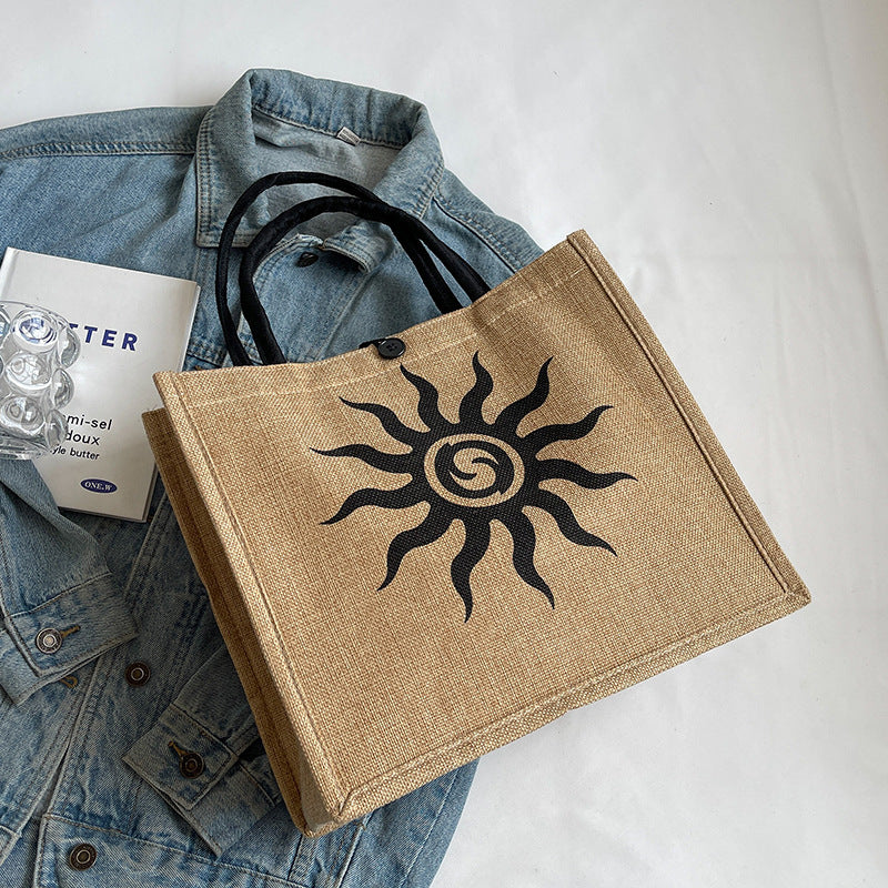 Eco-Friendly Jute Shopping Tote Bag
