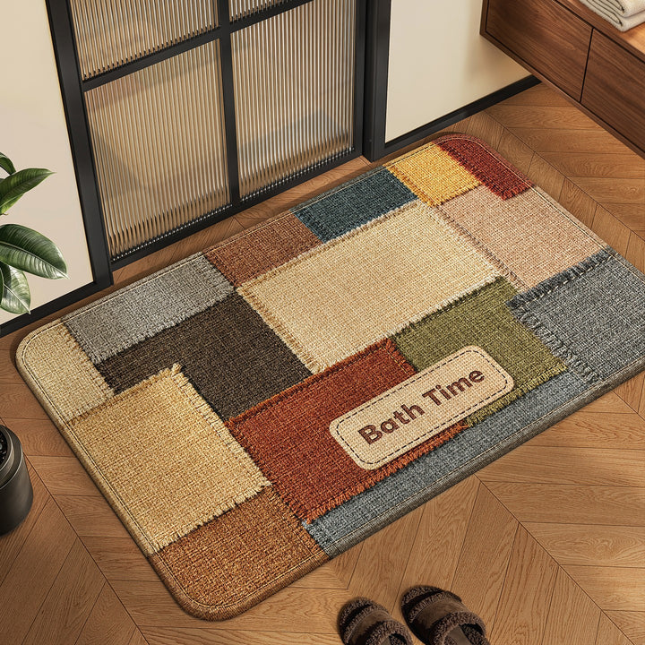 Cozy Patchwork Bath Rug Kalsten