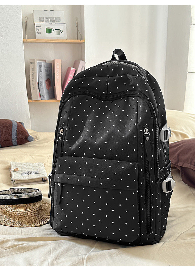 Stylish Polka Dot Pattern Backpack Kalsten
