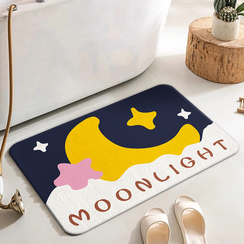 Dreamy Cat Theme Bath Mat