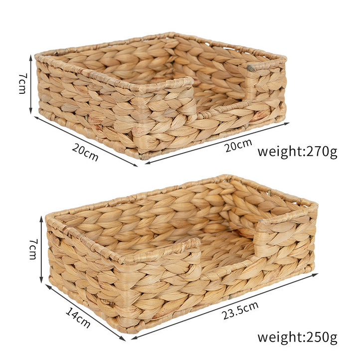 Handcrafted Natural Wicker Organizer Kalsten