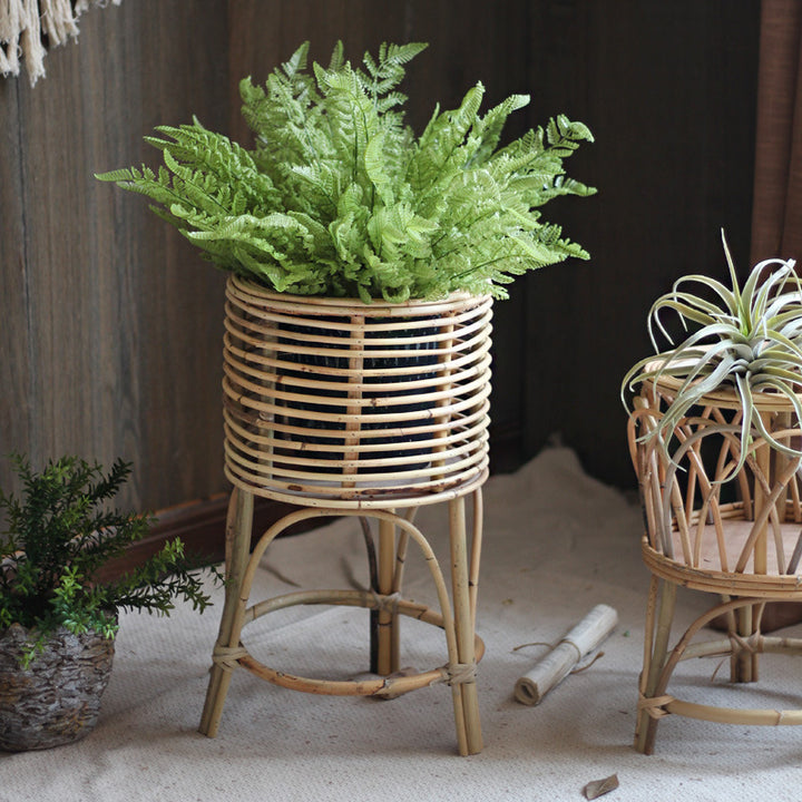 Rattan plant stand with modern design Kalsten