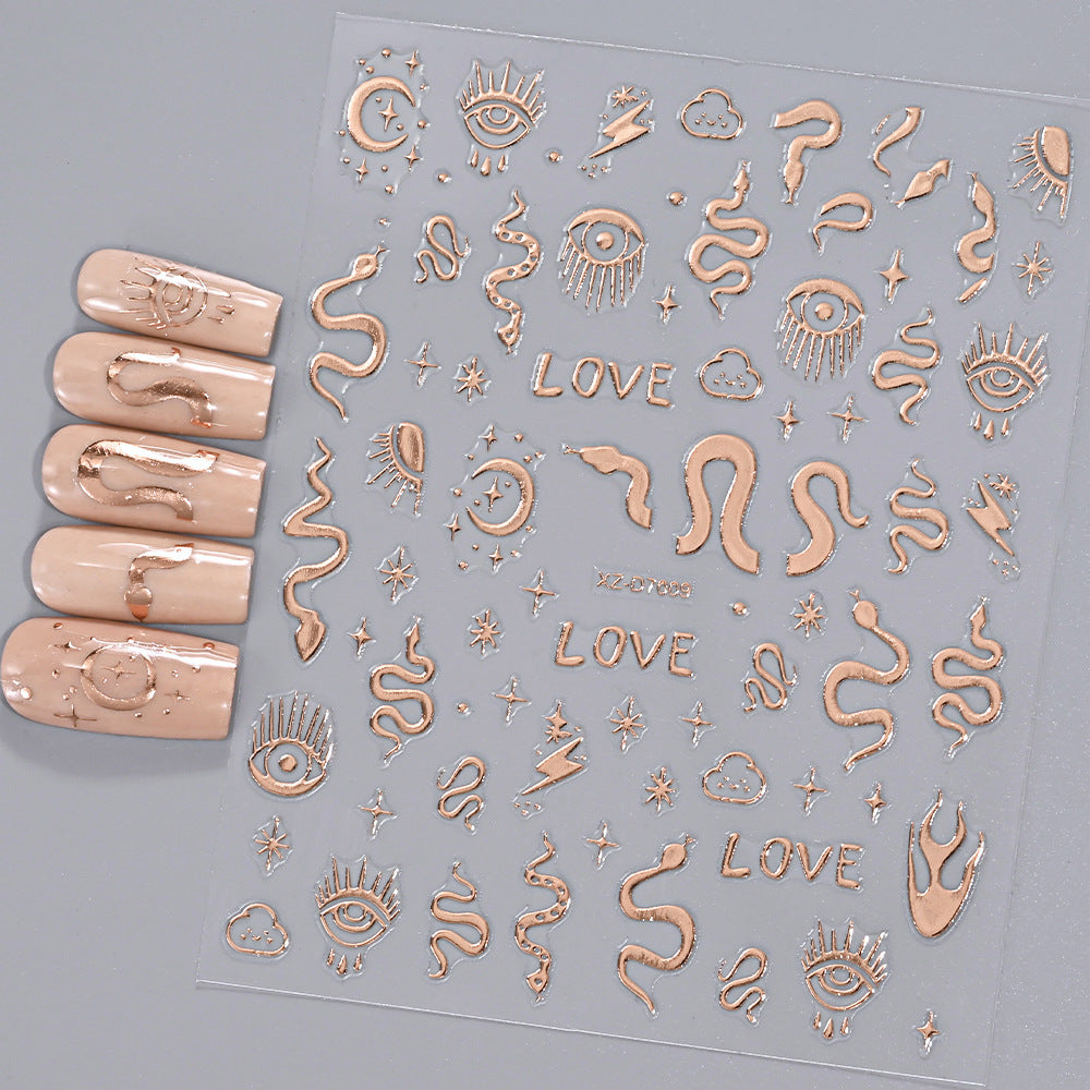 Floral Decorative Nail Art Stickers