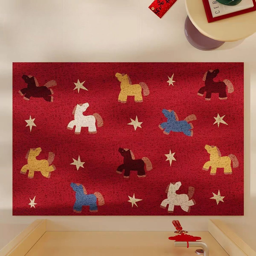 Decorative Pony-Themed Entrance Mat